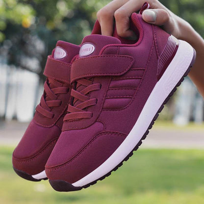 Buycenter Casual Sneakers for Middle-aged - Soft Bottom, Velcro Closure - Buy Center