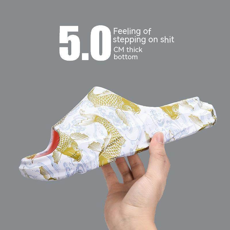 Men's Casual Non-Slip Slippers - Comfortable Home Footwear for Elders - Buy Center