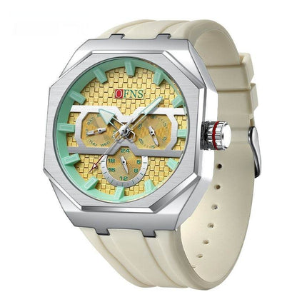 Stylish Three Eyes Quartz Watch - Waterproof Men's Sports Accessory 2025 - Buy Center