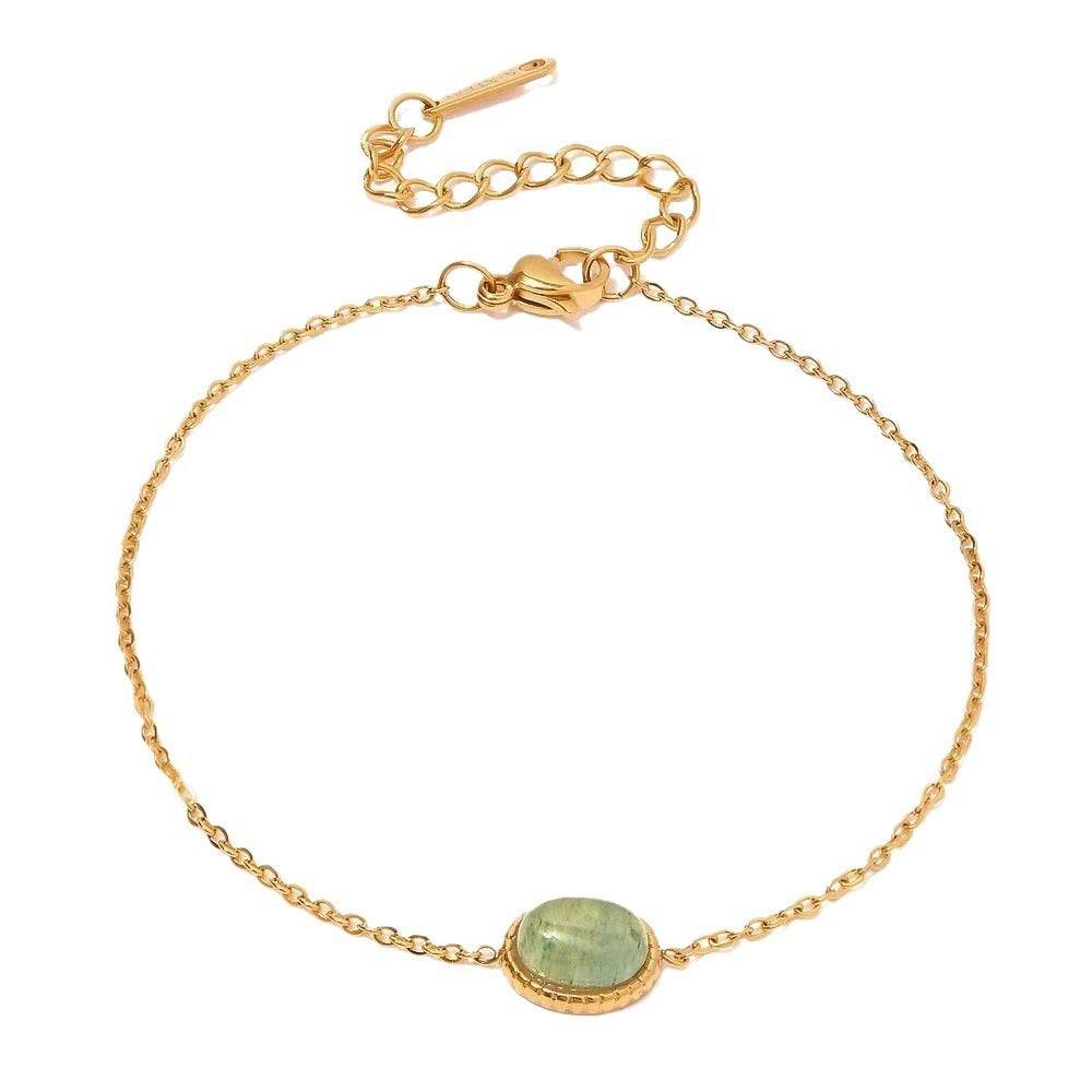 Luxury Titanium Steel Anklet - Non-Fading Gold Flower Design for Women - Buy Center