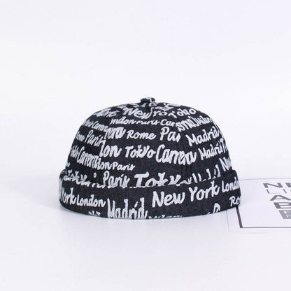 English Graffiti Landlord Hat - Stylish Cotton Beret in 3 Colors - Buy Center
