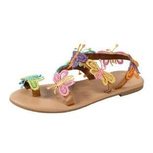 Roman Flat Flower Slippers - Large Size Women's Stylish Comfort Shoes - Buy Center