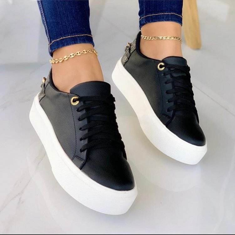 Women's Casual White Sneakers - Trendy Vulcanize Low Top Shoes 2025 - Buy Center
