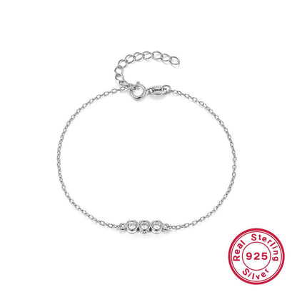 Buycenter 925 Silver Bracelet - Elegant European and American Design - Buy Center