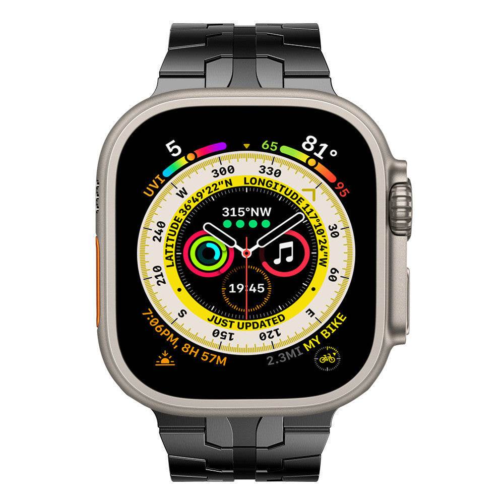 Buycenter Stainless Steel Butterfly Buckle Watch Band - Fits 49mm iWatch - Buy Center