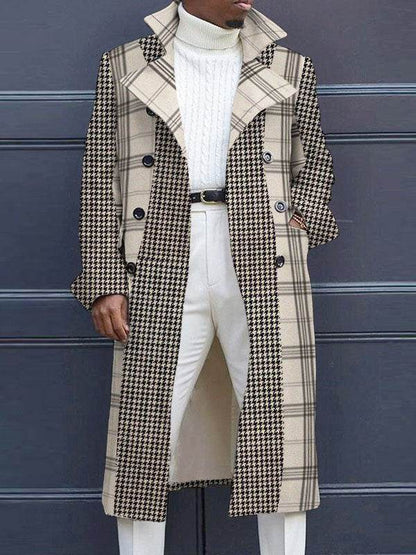 Men's Woolen Trench Coat - Stylish Stand Collar for Winter Fashion 2025 - Buy Center