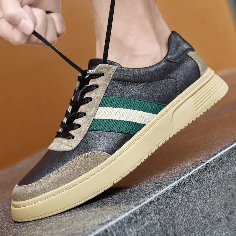 Men's Casual Lace-Up Cow Leather Shoes - Comfortable & Stylish Footwear - Buy Center