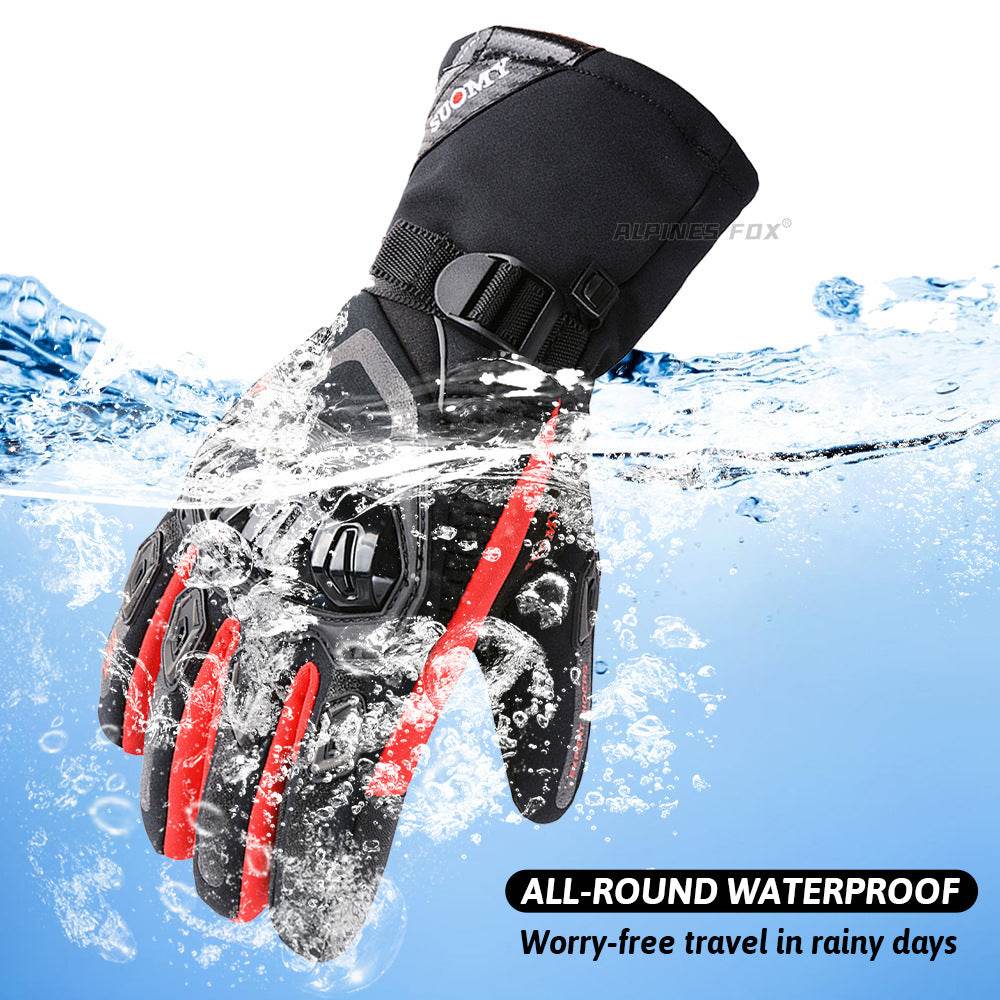 Winter Waterproof Motorcycle Gloves - Electric Heated & Touch Screen Ready - Buy Center