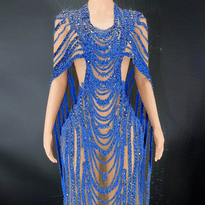 Celebrate Crystal Sequin Evening Gown - Elegant Prom Dress in Vibrant Colors - Buy Center