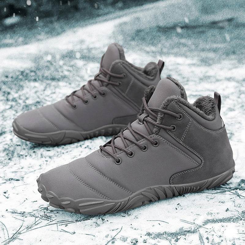 Men's Plush Casual Warm Boots - Non-Slip Rubber Sole & Cozy Comfort - Buy Center