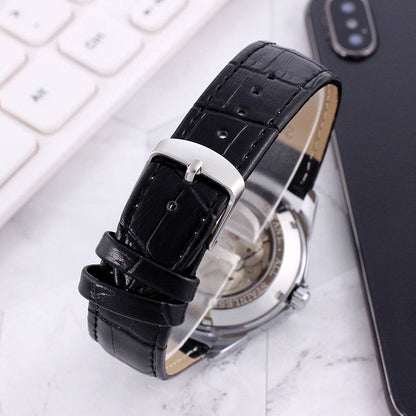 Buycenter Men's Transparent Skeleton Watch - Waterproof Mechanical Style - Buy Center