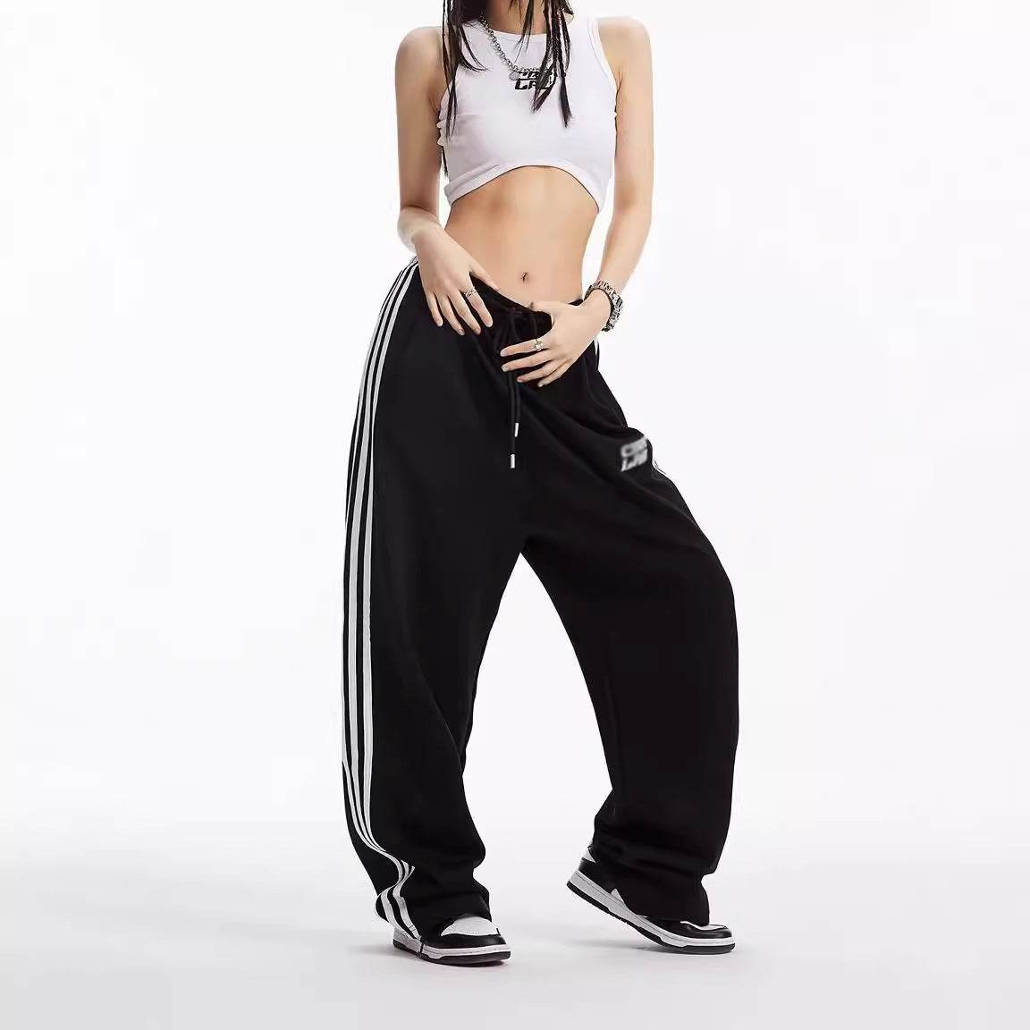 Jenny Jazz Autumn Wide Leg Pants - Mid Waist, Trendy Comfortable Fit - Buy Center