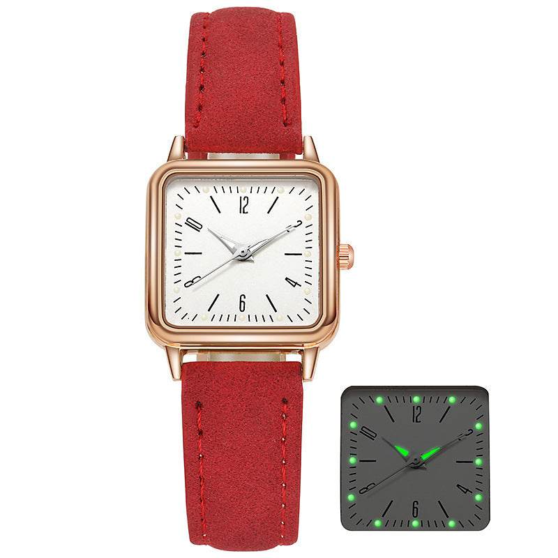 Women's Luminous Small Square Quartz Watch - Stylish Everyday Accessory - Buy Center