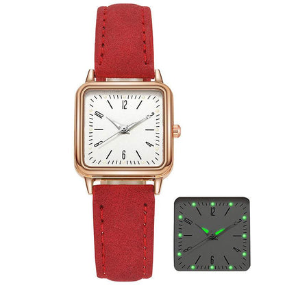 Women's Luminous Small Square Quartz Watch - Stylish Everyday Accessory - Buy Center
