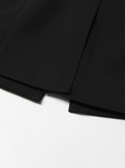 Buycenter Elegant Black Trench Coat - Women's Fashionable Outerwear - Buy Center