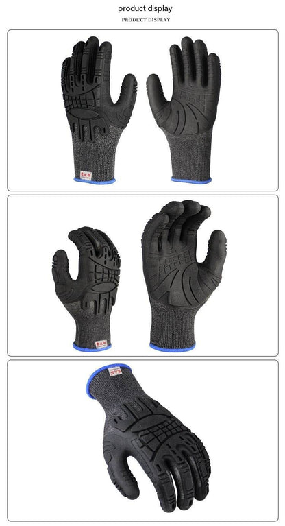 TPE Impregnated Rubber Gloves - Soft, Breathable, Non-Slip Grip Design - Buy Center