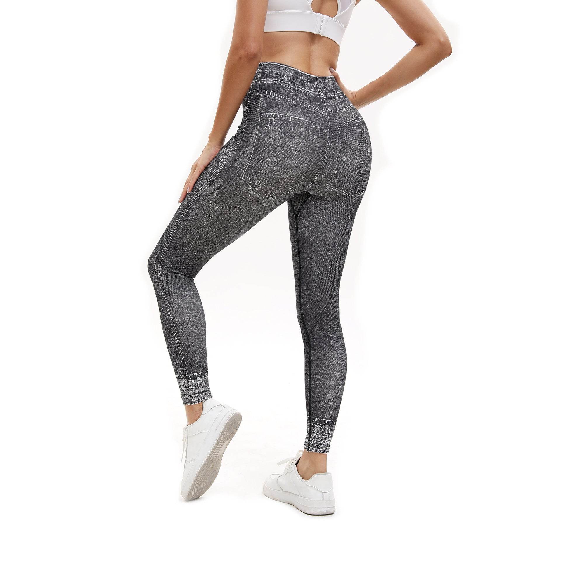 Buycenter Retro High Waist Leggings - Comfortable Stretch for Yoga - Buy Center