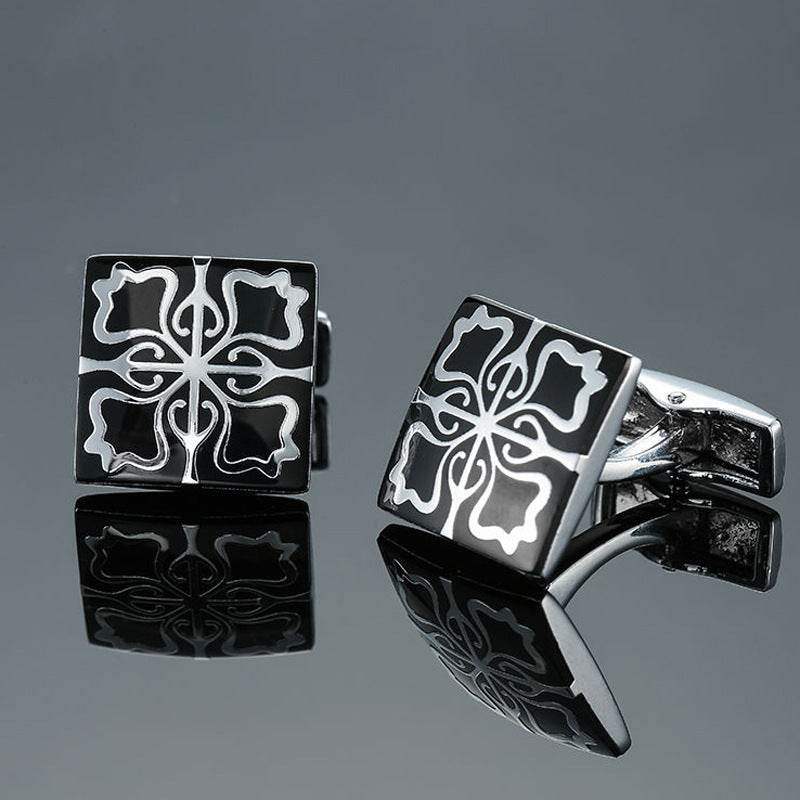 Grass Rose Gold & Silver Cufflinks - Premium Stylish Accessory for Anyone - Buy Center