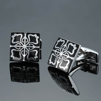 Grass Rose Gold & Silver Cufflinks - Premium Stylish Accessory for Anyone - Buy Center