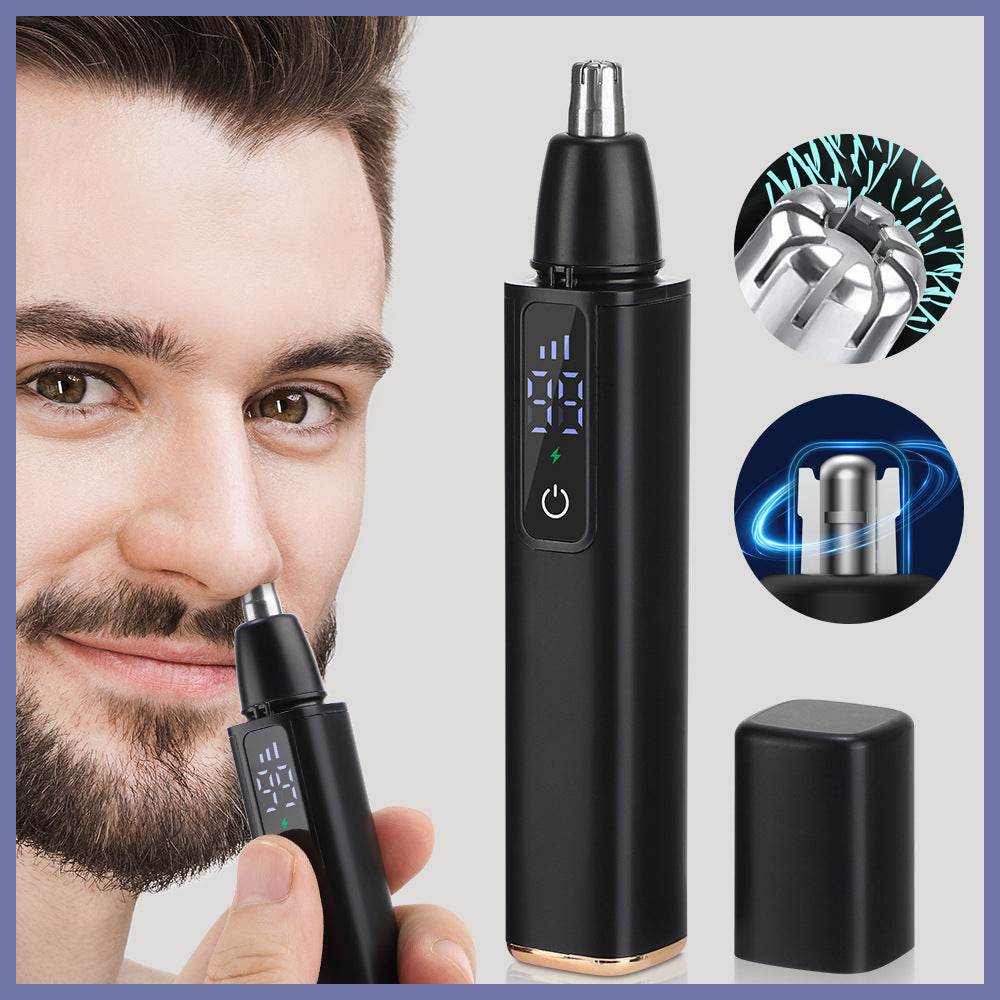 Men's Electric Nose Hair Trimmer - Rechargeable with Digital Display - Buy Center
