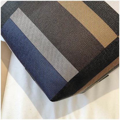 Buycenter Large Capacity Plaid Shopping Bag - Soft PU Evening Bag - Buy Center