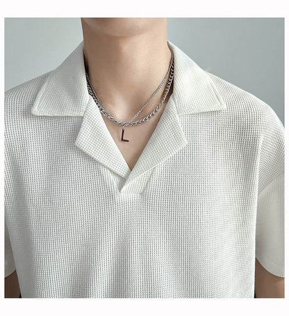 Buycenter Plain Short Sleeve Polo - Loose Fit for Teenagers - Summer Style - Buy Center