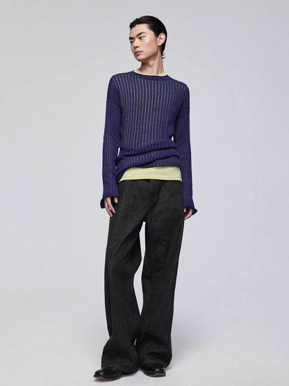 Men's Primary Red Ear Jeans - Mid-High Waist 100% Cotton Denim - Buy Center