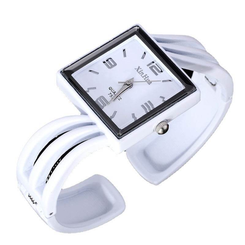 Buy Center Ladies Quartz Bracelet Watch - Stylish Square Dial & Alloy Strap - Buy Center
