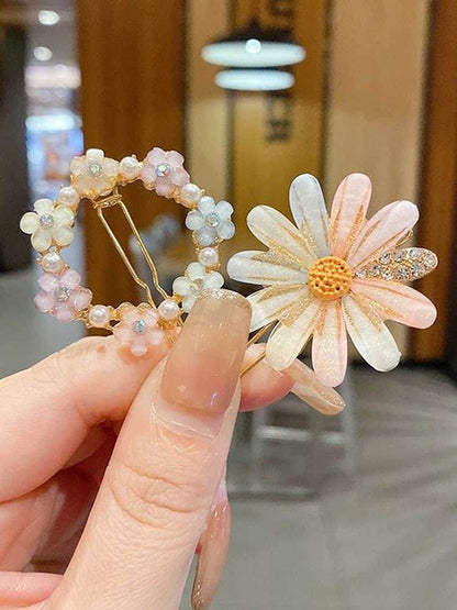 Summer Alloy Handmade Flower Barrettes - Elegant Wedding Hair Jewelry 2025 - Buy Center