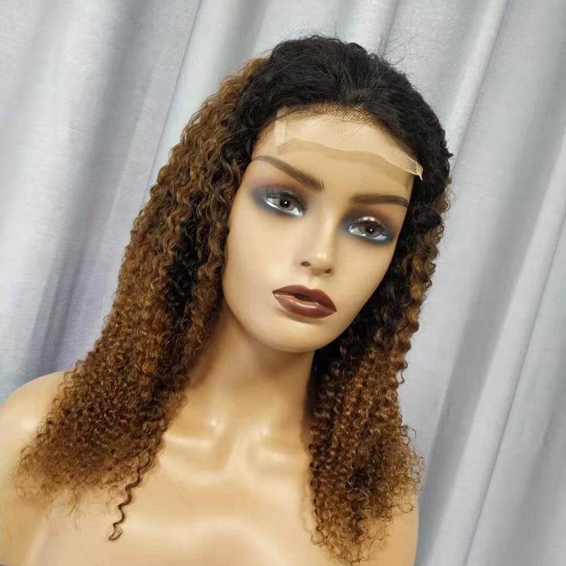 Kinky Curly Human Hair Wig - Versatile Long Style for All Skin Tones - Buy Center