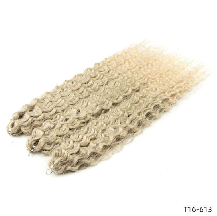 Chemical Fiber Water Ripple Crochet Curls - Stylish Synthetic Hair Extensions - Buy Center