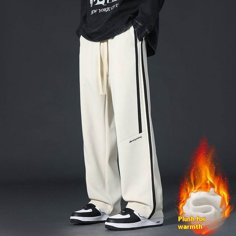 Youth Sports Pants - Fleece-Lined Casual Trousers for Winter Comfort - Buy Center