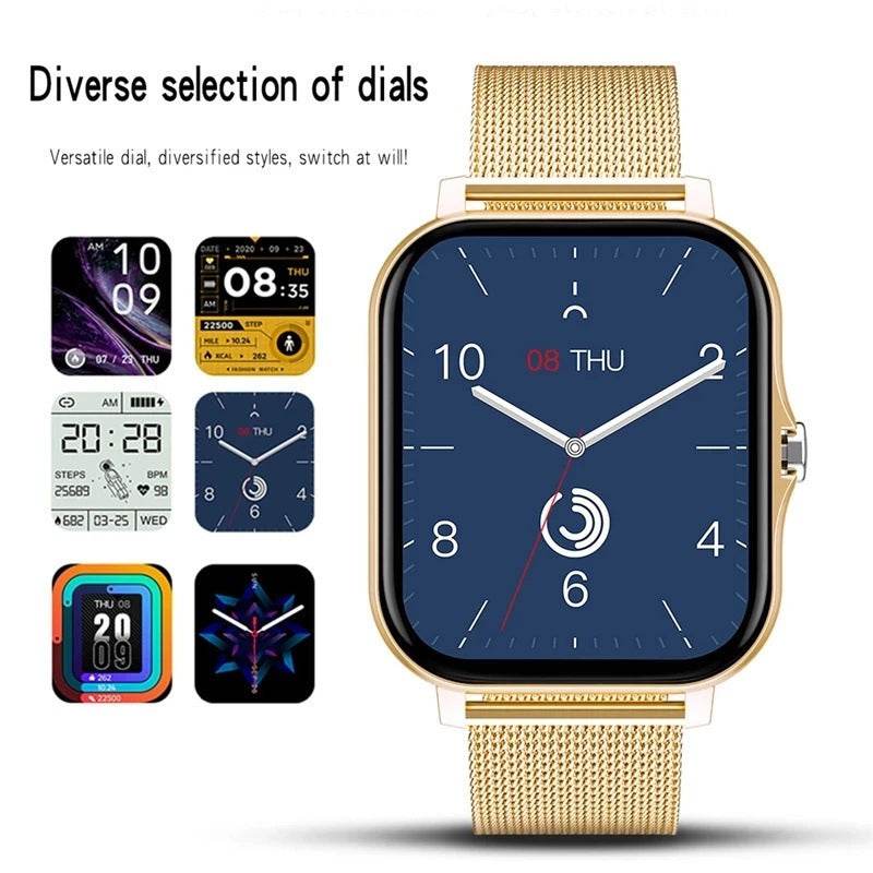 Stylish Magnetic Charging Smartwatch for Women - Premium Sports Timepiece - Buy Center