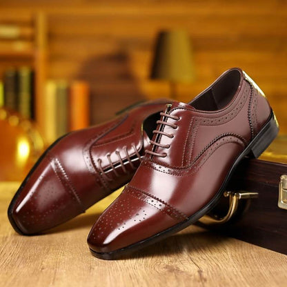 Plus Size Men's Formal Leather Shoes - Stylish Comfort & Modern Design - Buy Center
