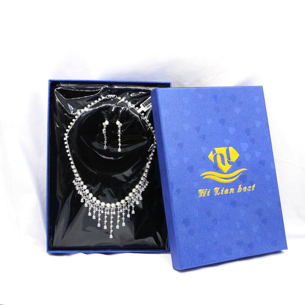 Buy Center Zircon Necklace and Earring Set - Elegant Fashion Jewelry - Buy Center