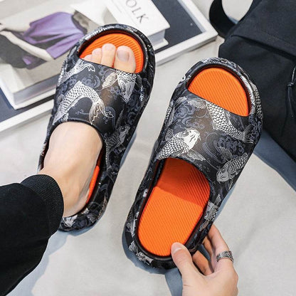 Men's Casual Non-Slip Slippers - Comfortable Home Footwear for Elders - Buy Center