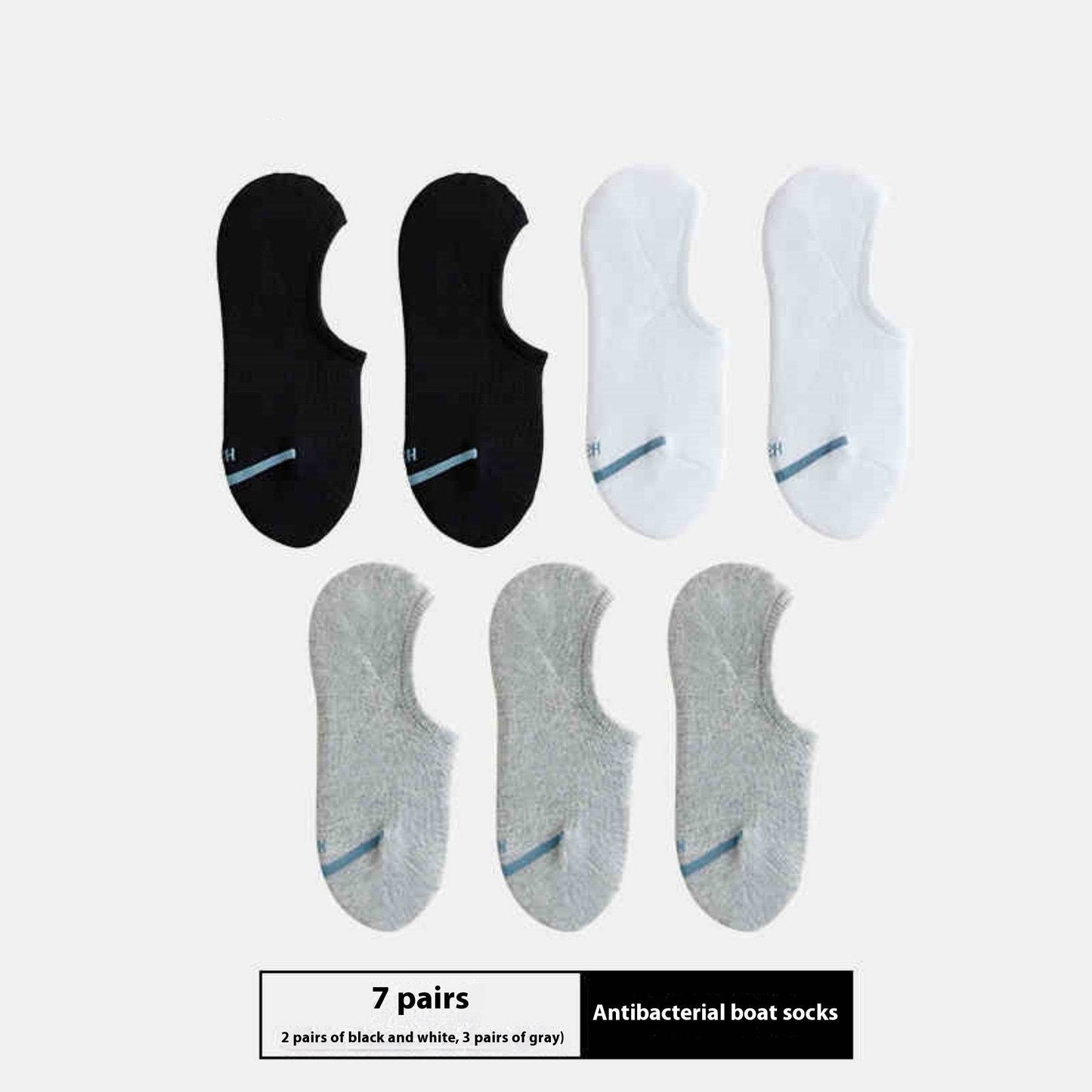 Men's Thin Sport Socks - Breathable Cotton, 7 Pairs for All Seasons - Buy Center