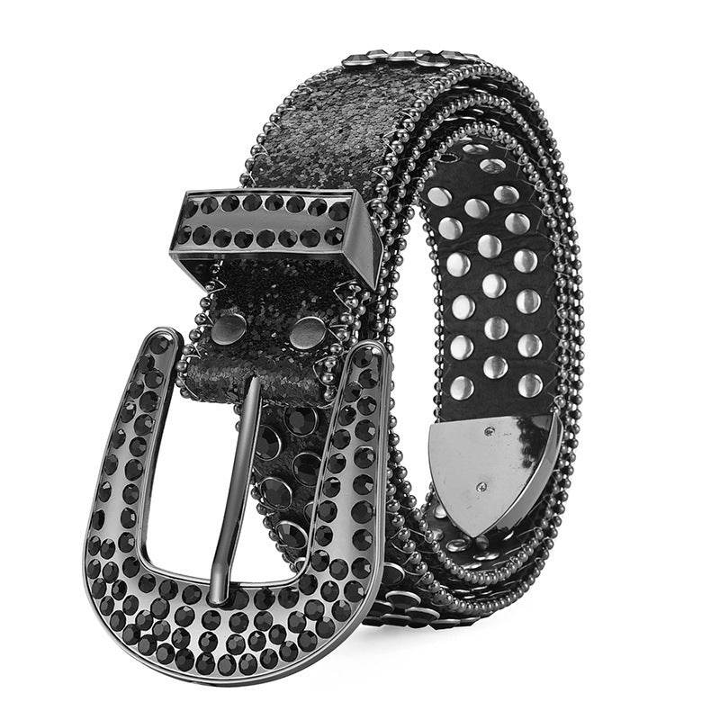 Men Women Alloy Punk Rock Rivet Belt - Stylish & Durable Fashion Accessory - Buy Center