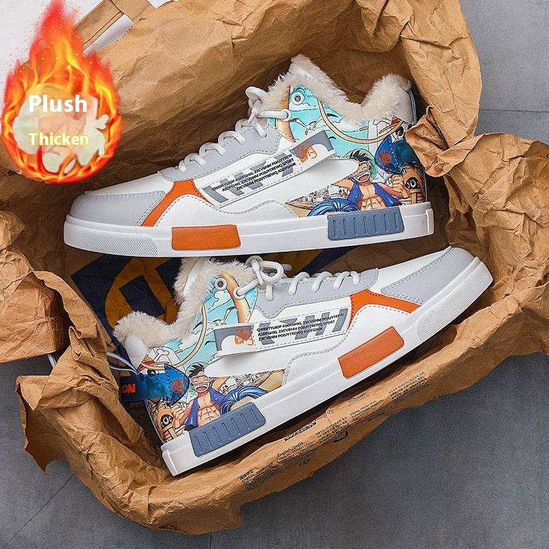 Men's High Top Casual Shoes - Fleece Lined for Warmth & Style - Buy Center