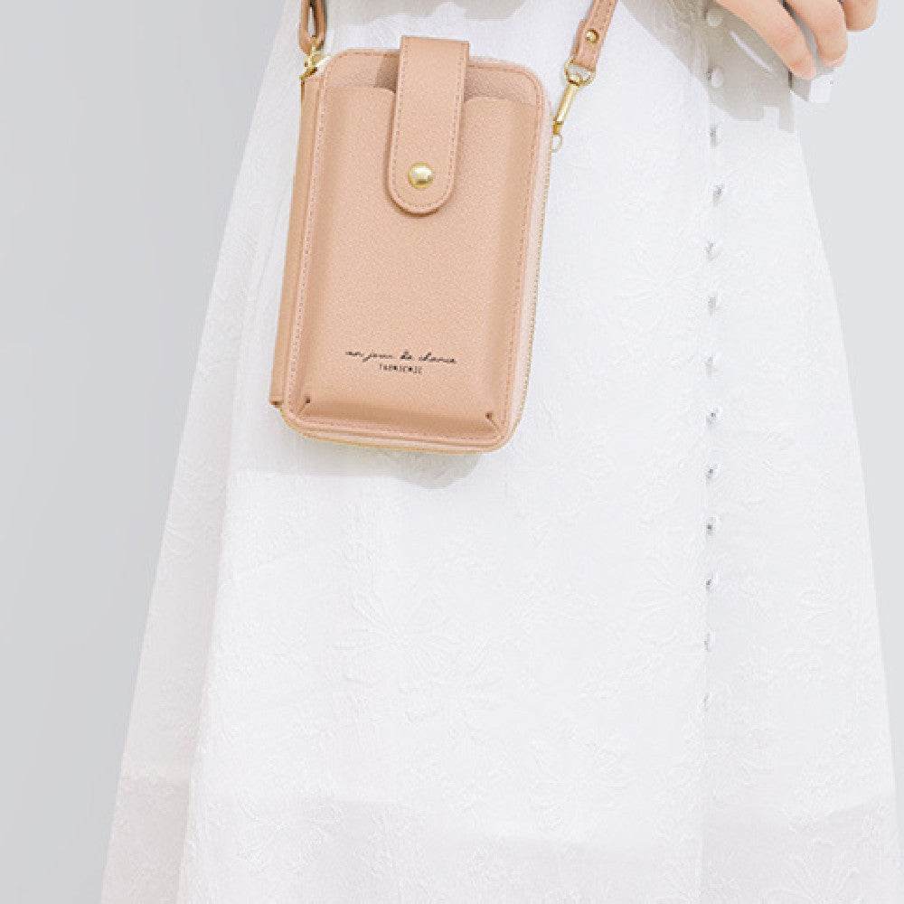 Korean Style Large Capacity Mobile Phone Bag - Fashionable PU Wallet for Women - Buy Center