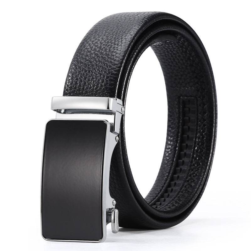 Men's Automatic Leather Buckle Belt - Premium Stylish Business Accessory - Buy Center