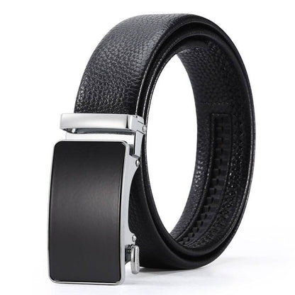 Men's Automatic Leather Buckle Belt - Premium Stylish Business Accessory - Buy Center