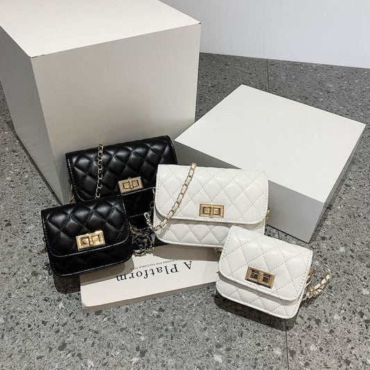 Buycenter Women's Casual Diamond Chain Messenger Bag - Stylish Evening Accessory - Buy Center