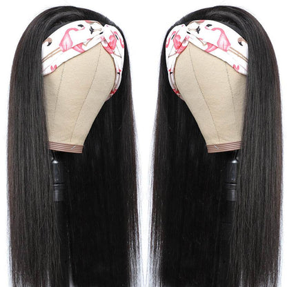 Human Hair Headband Wig - No Lace, Straight Style for Effortless Flair - Buy Center