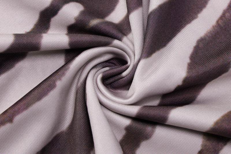 Buycenter 3D Zebra Striped Long-Sleeved Top & Slim Skirt Suit - Buy Center