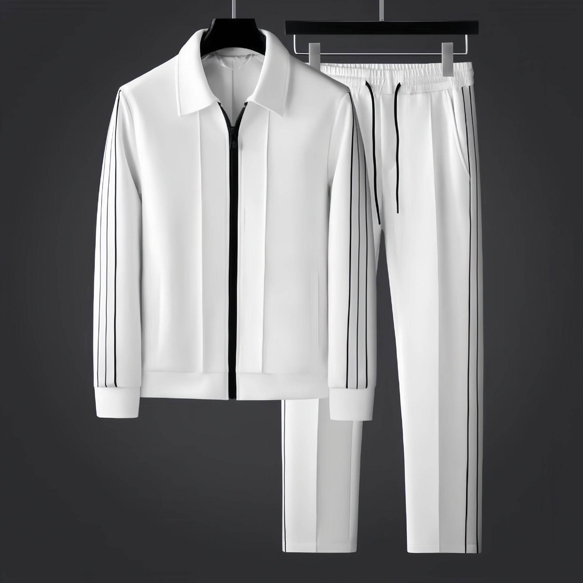 Trendy Sports 3D Cutting Jacket Suit - Cotton Long Sleeve & Pants 2025 - Buy Center