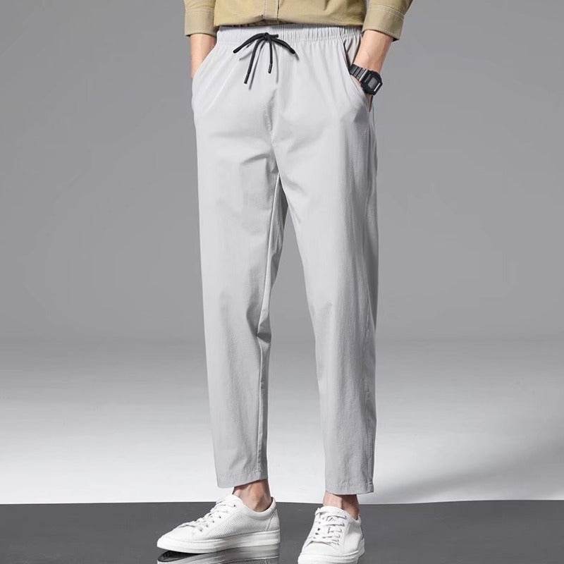 Thin Ice Silk Casual Pants - Men's Loose Sweatpants in Multiple Colors - Buy Center