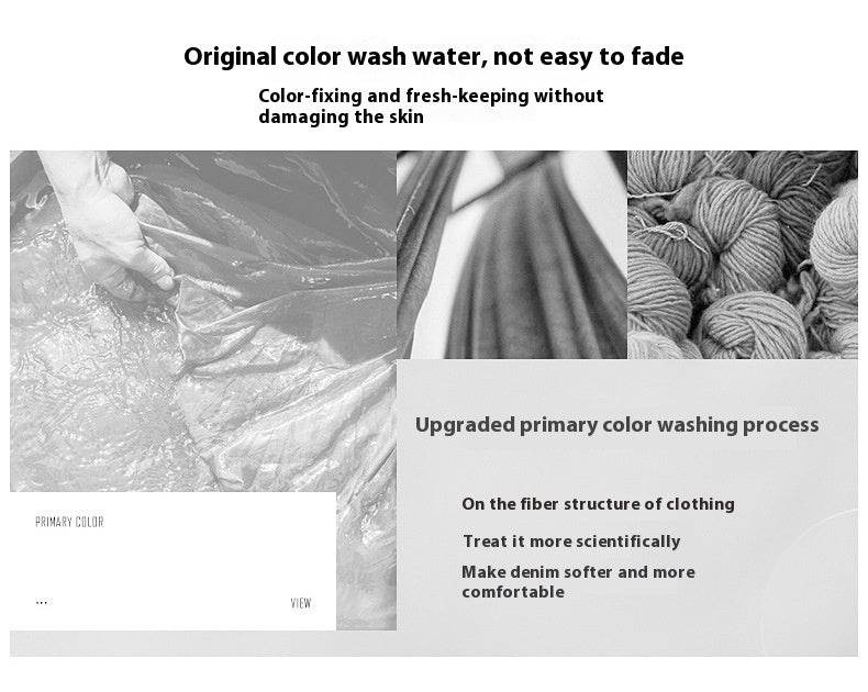 Autumn Men's Loose Straight Jeans - Mid Waist, Comfortable Fit - Buy Center