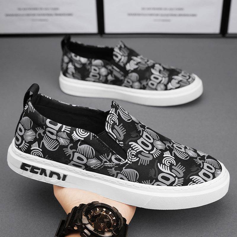 Stylish Canvas Lace-Up Round Toe Shoes - Trendy Spring & Autumn Footwear - Buy Center