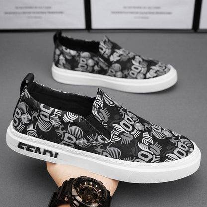 Stylish Canvas Lace-Up Round Toe Shoes - Trendy Spring & Autumn Footwear - Buy Center